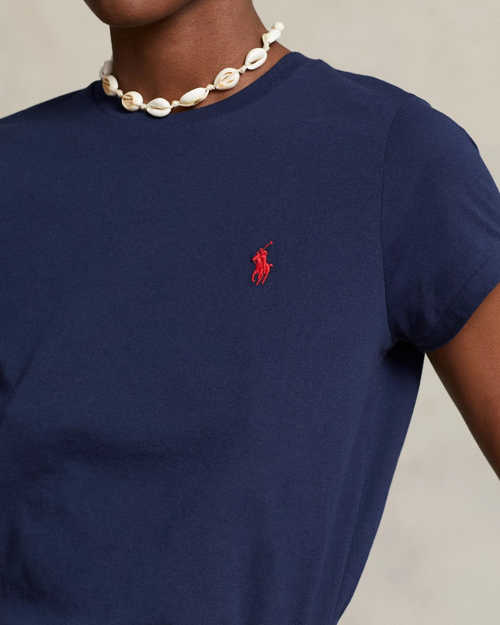 Cotton Jersey Crewneck T-Shirt, view 5