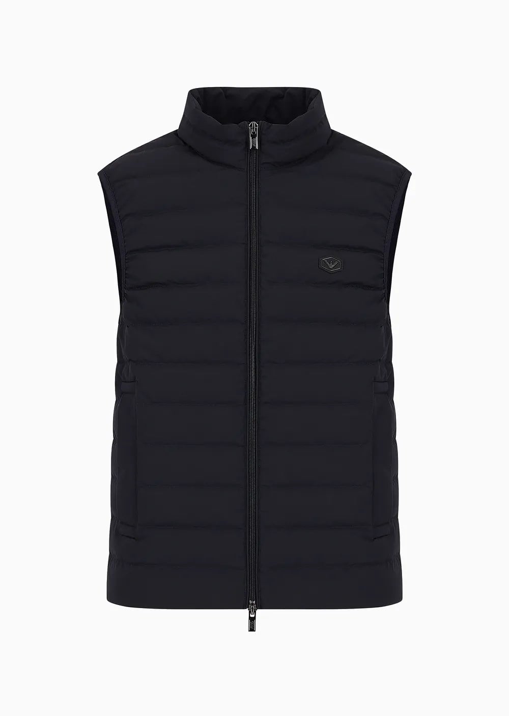 Quilted Sleeveless Nylon Down Jacket, view 5