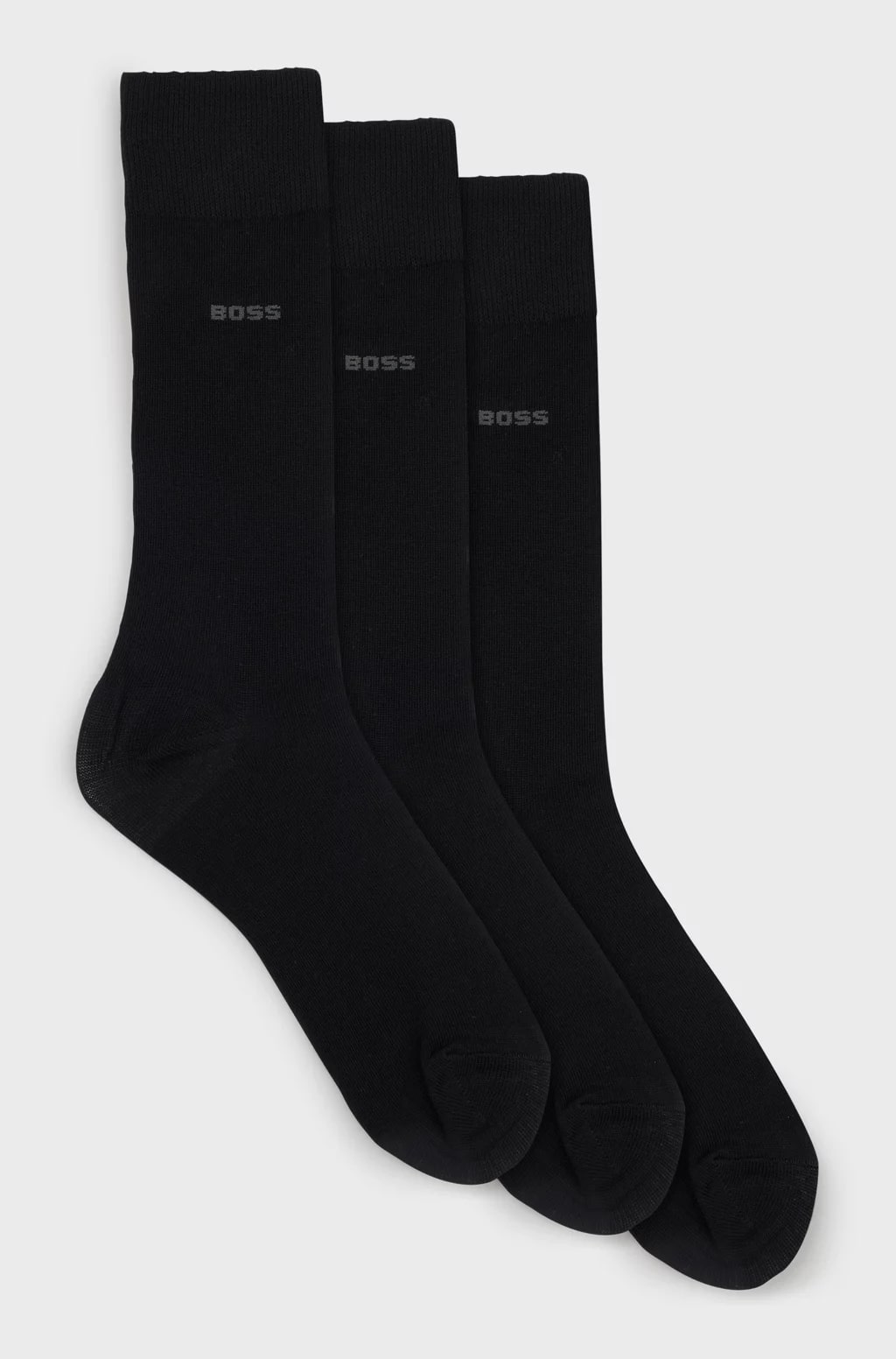 Three-Pack Of Regular-Length Socks In Stretch Fabric