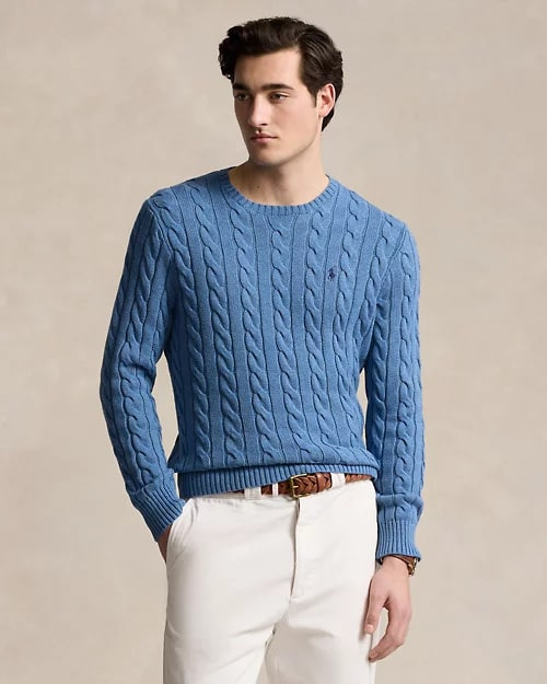 Cable-Knit Cotton Jumper