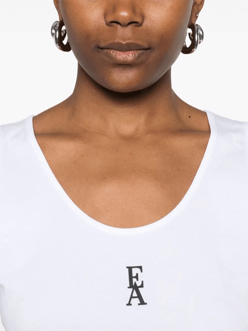 logo-print tank top, view 7