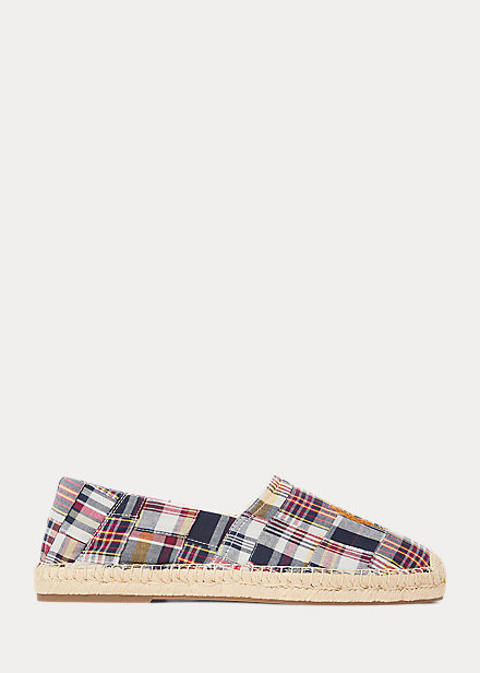 Polo Ralph Lauren Cevio Crest Madras Espadrille