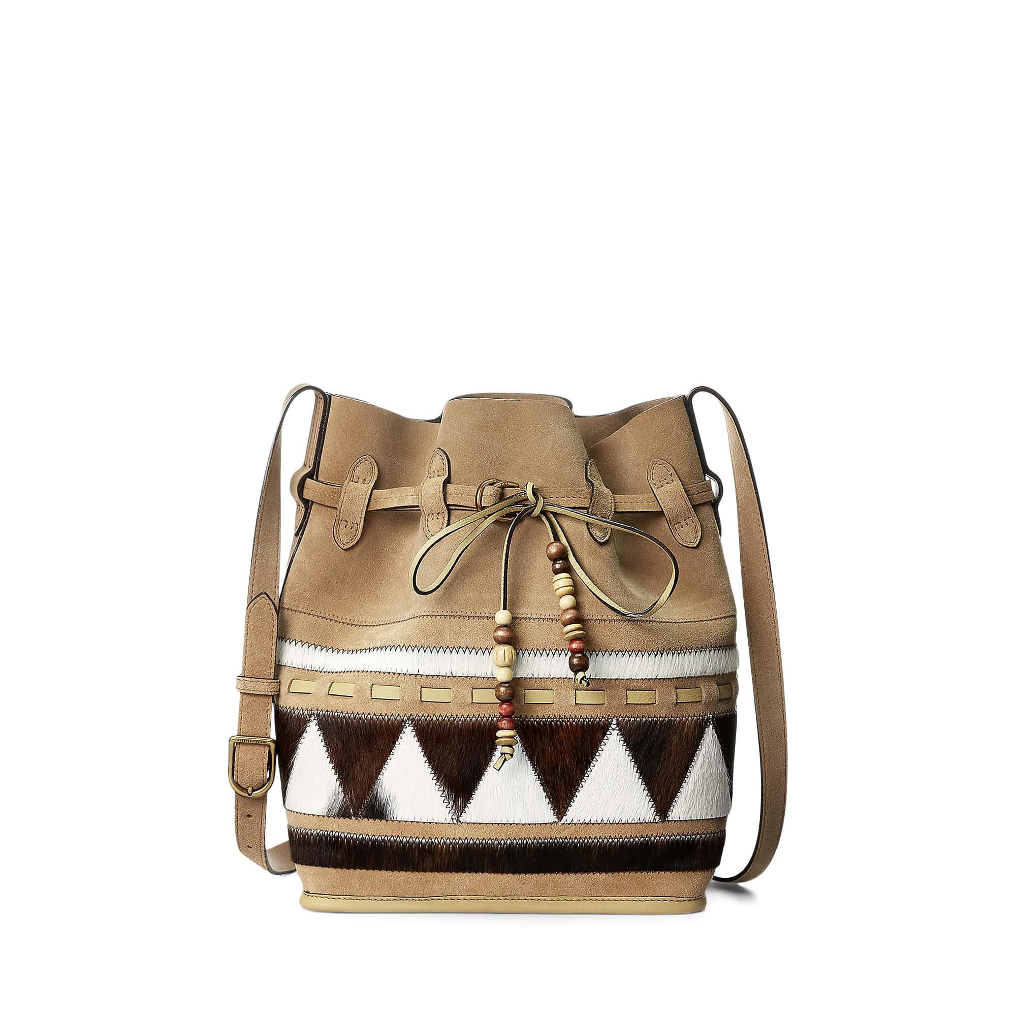 Striped Medium Bellport Bucket Bag