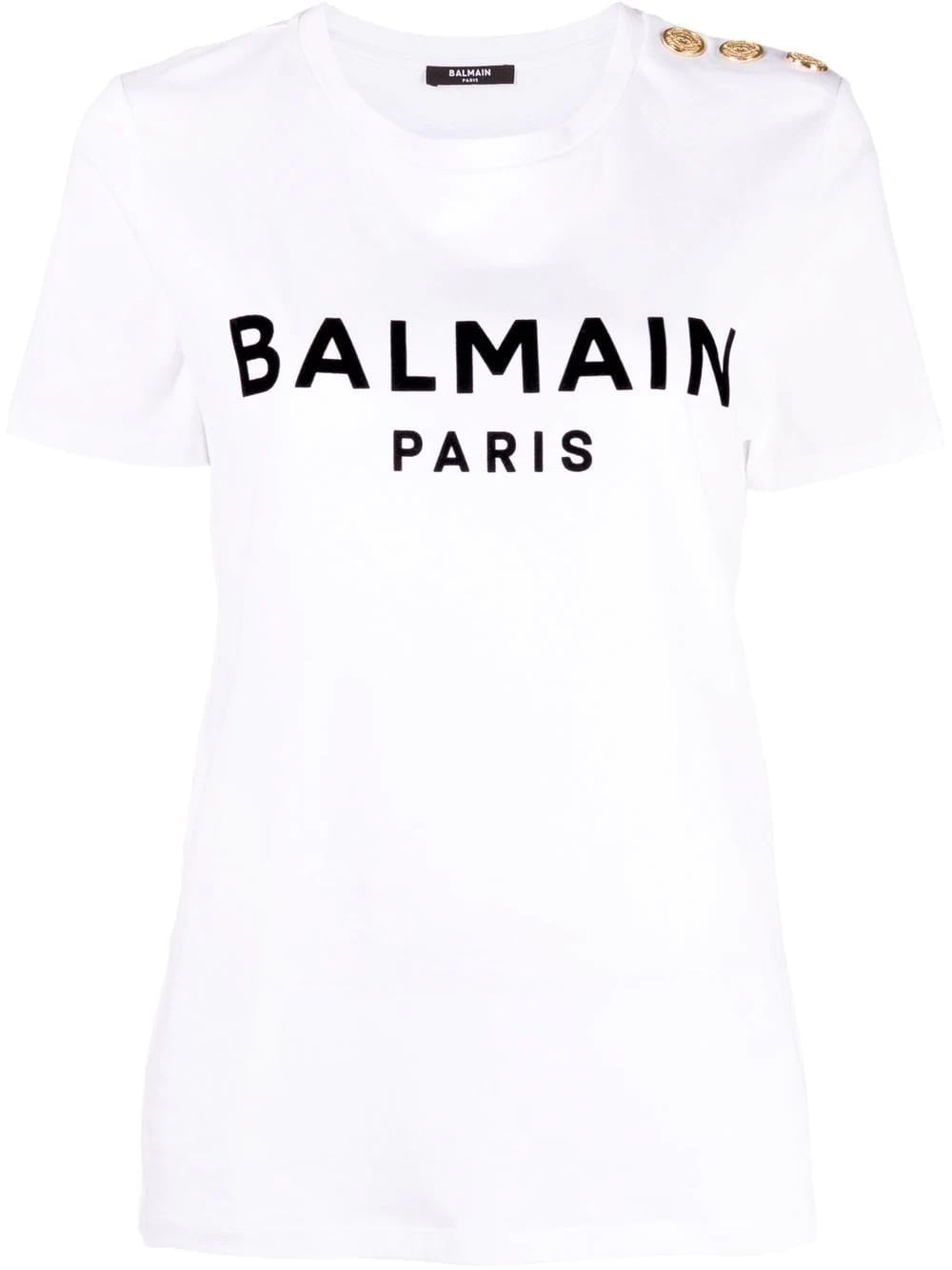 Balmain logo-print cotton T-shirt