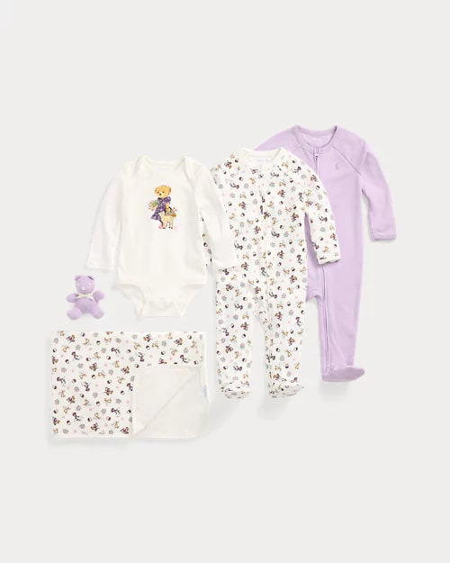 Polo Bear Cotton 5-Piece Gift Set, view 2