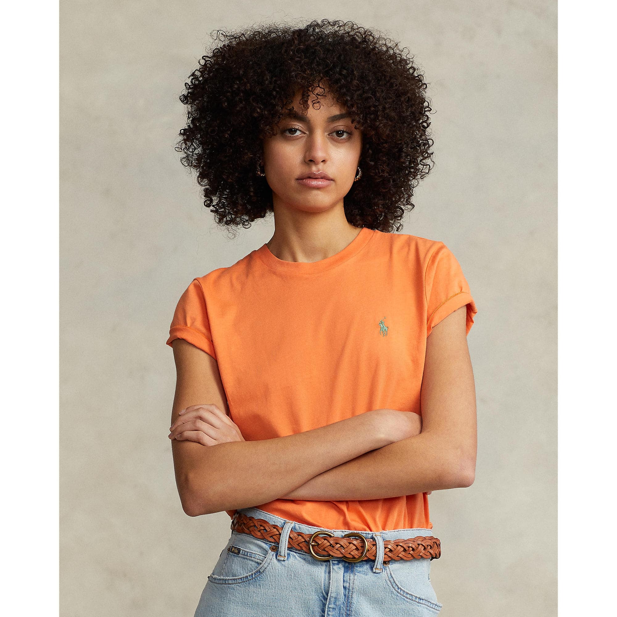 Cotton Jersey Crewneck T-Shirt