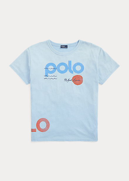 Polo Ralph Lauren Nautical Logo Graphic Cotton Jersey Tee