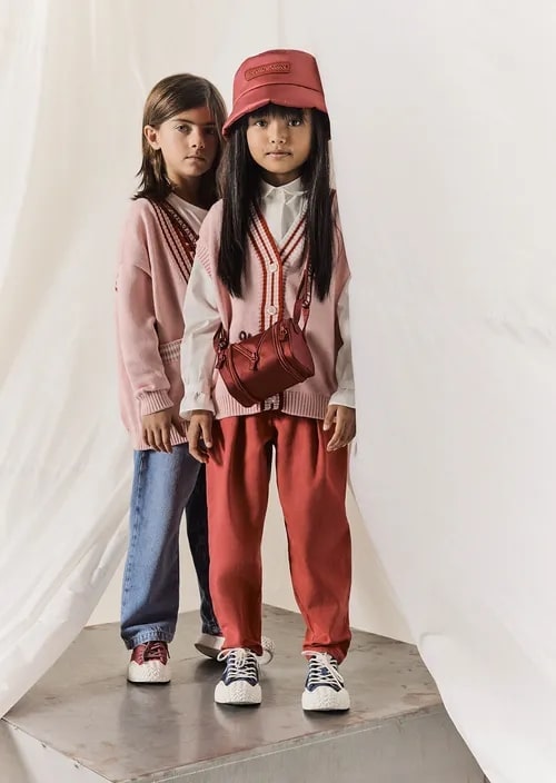 Kids Poplin Shirt With Peter Pan Collar, view 2