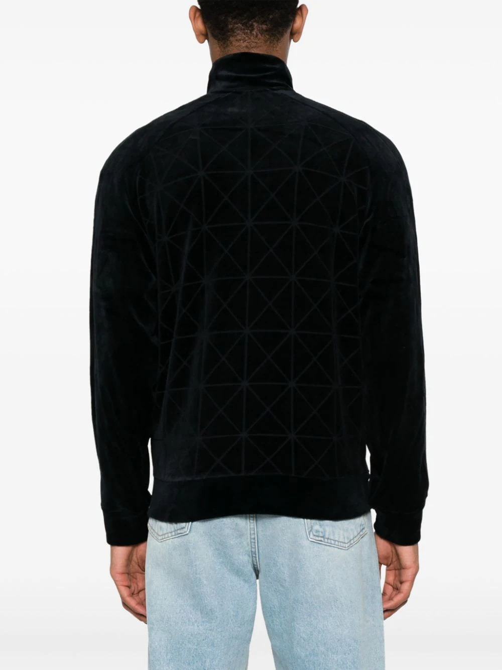 Full-Zip Sweatshirt With All-Over Chenille Pattern, view 3