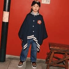 Varsity Knit Cape