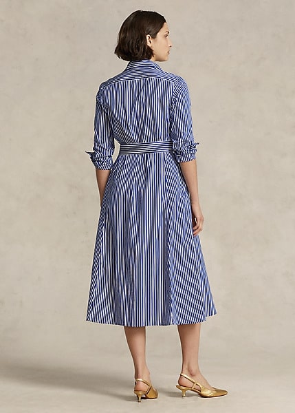 Polo Ralph Lauren Belted Striped Cotton Shirtdress, view 4