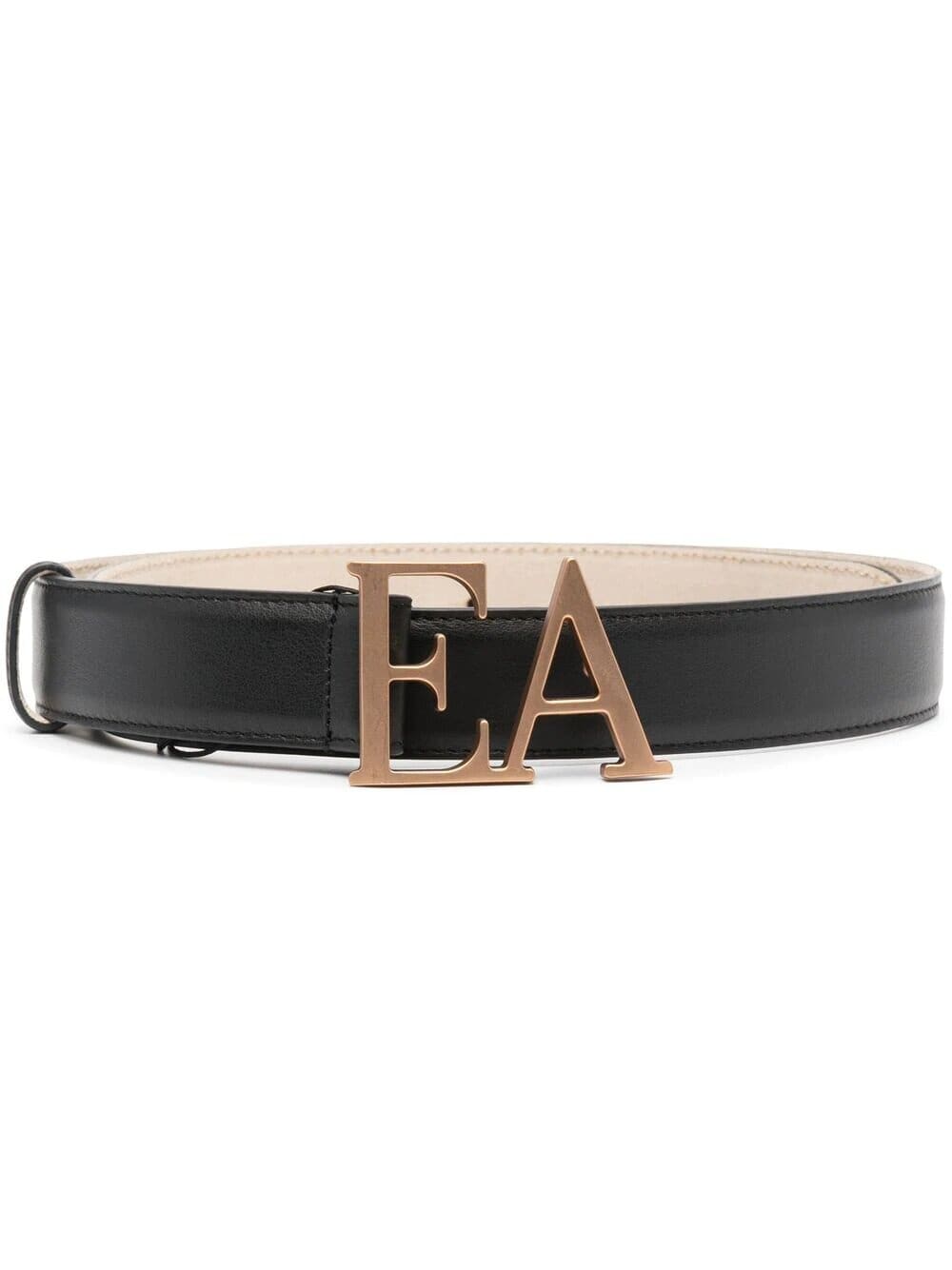Leather Belt With Moulded Ea Buckle