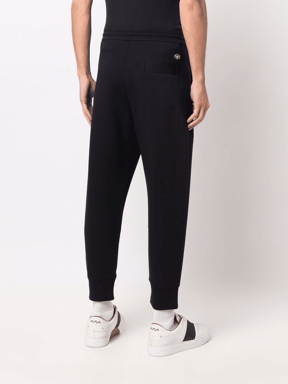 tapered-leg solid trackpants, view 4