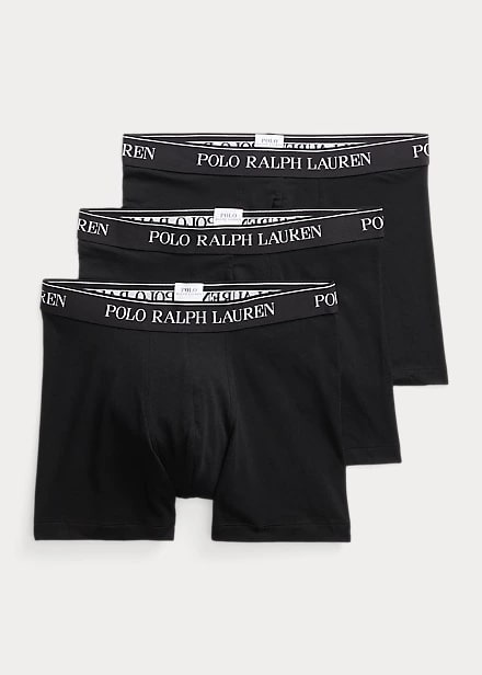 Polo Ralph Lauren Stretch Cotton Boxer Brief 3-Pack