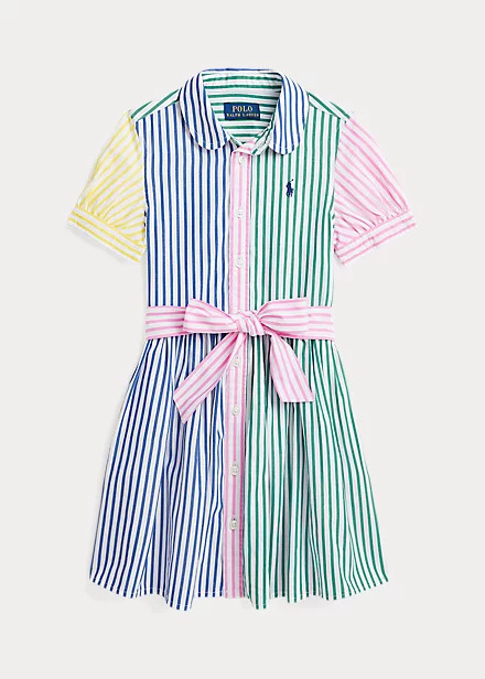 Polo Ralph Lauren Striped Cotton Fun Shirtdress