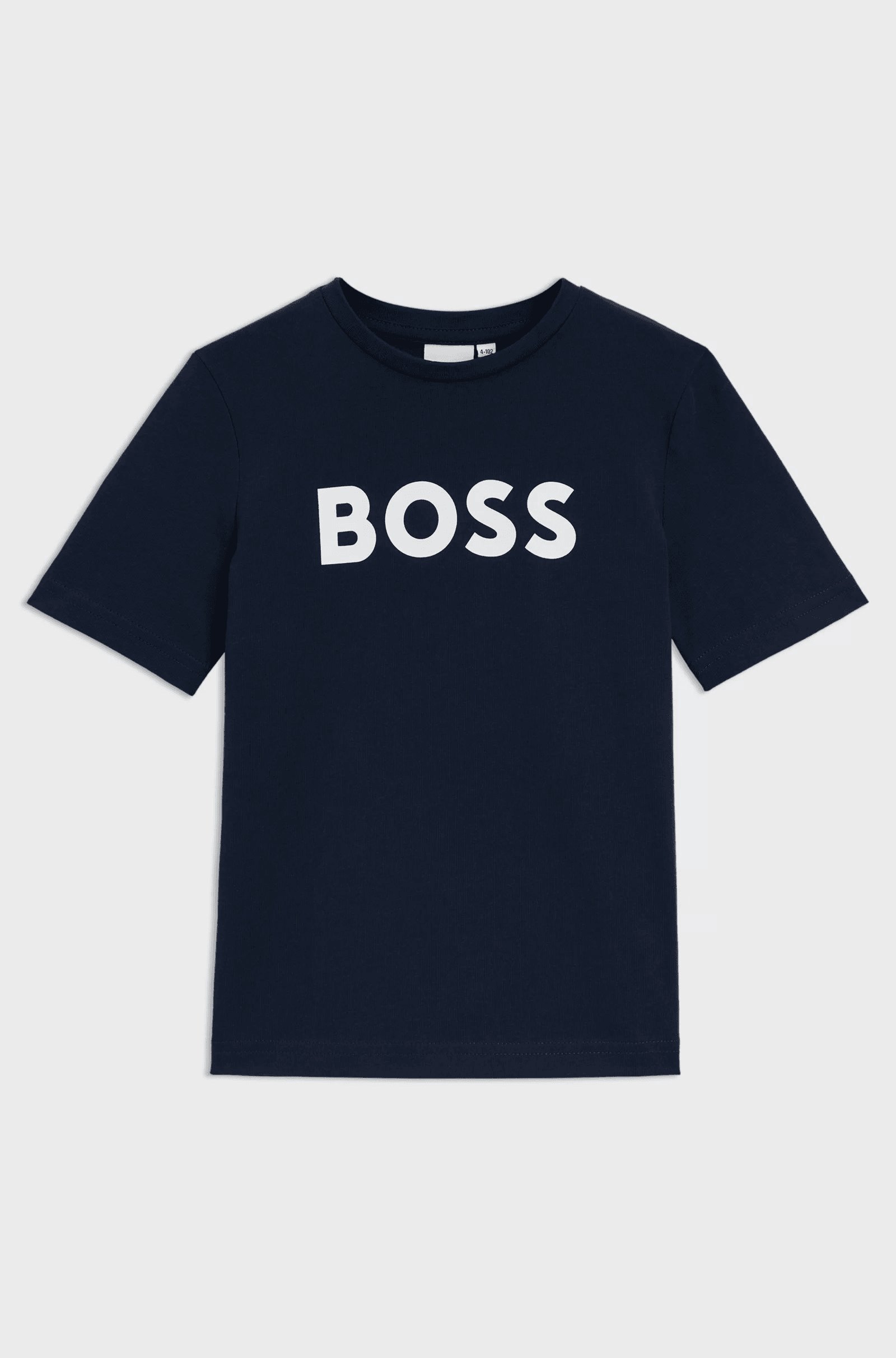 Kids' T-shirt in cotton jersey with contrast logo
