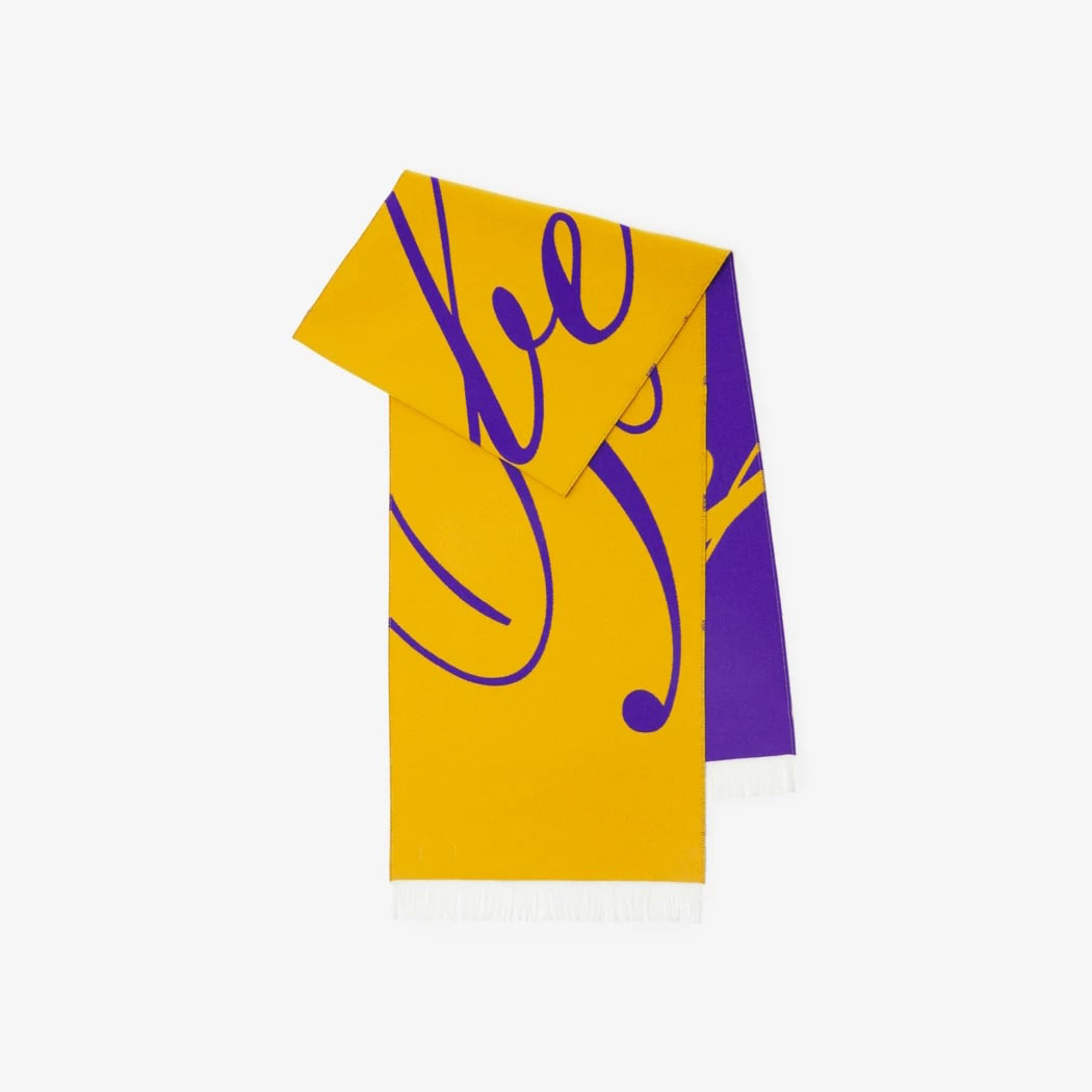 Logo Wool Silk Scarf