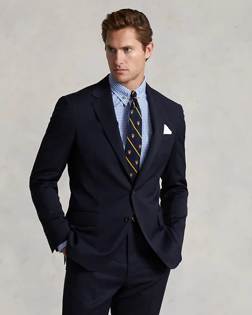 Polo Tailored Wool Twill Suit, view 3