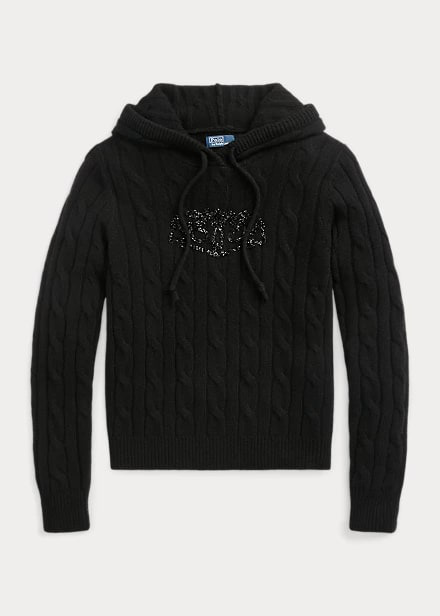 Polo Ralph Lauren Cable-Knit Hooded Jumper