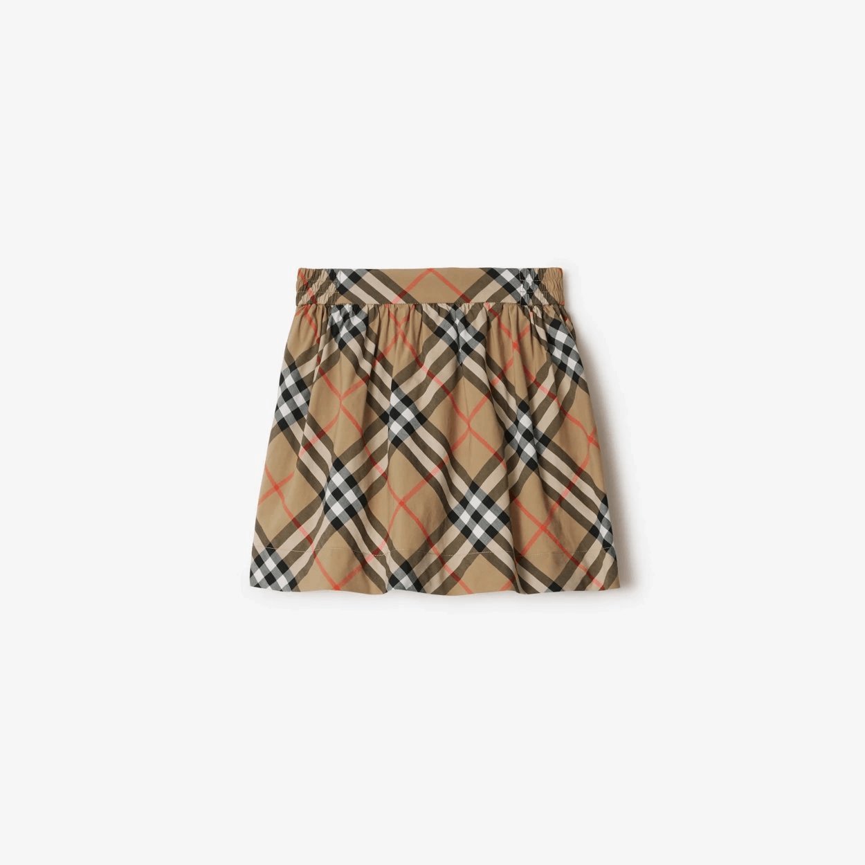 Check Cotton Skirt