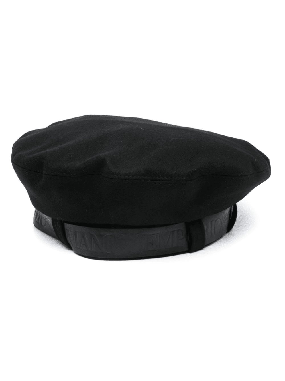 logo-debossed beret