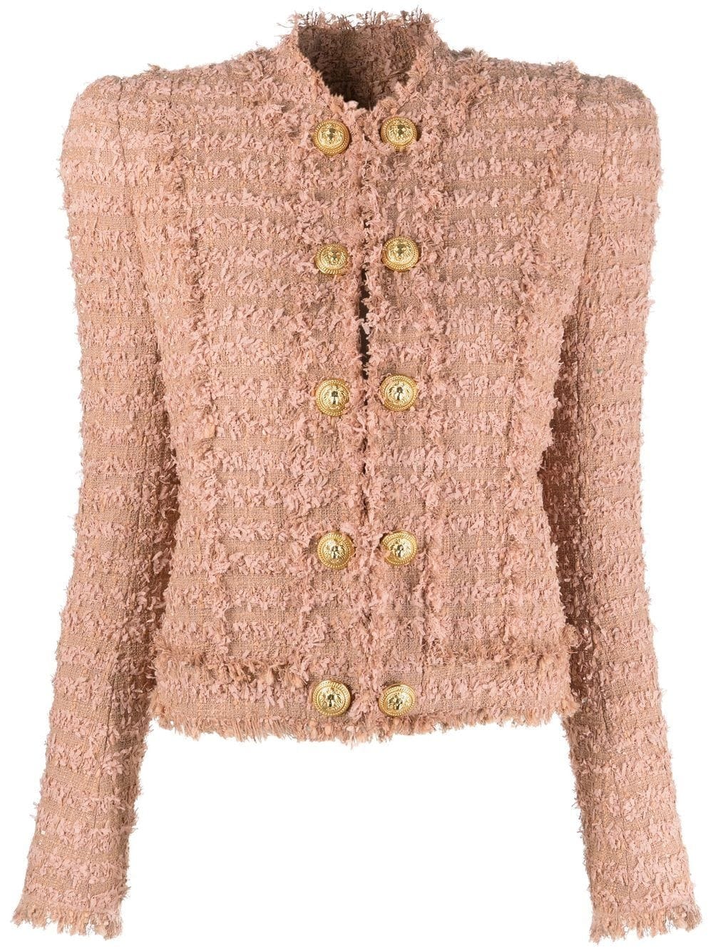Balmain Fringed Tweed Jacket