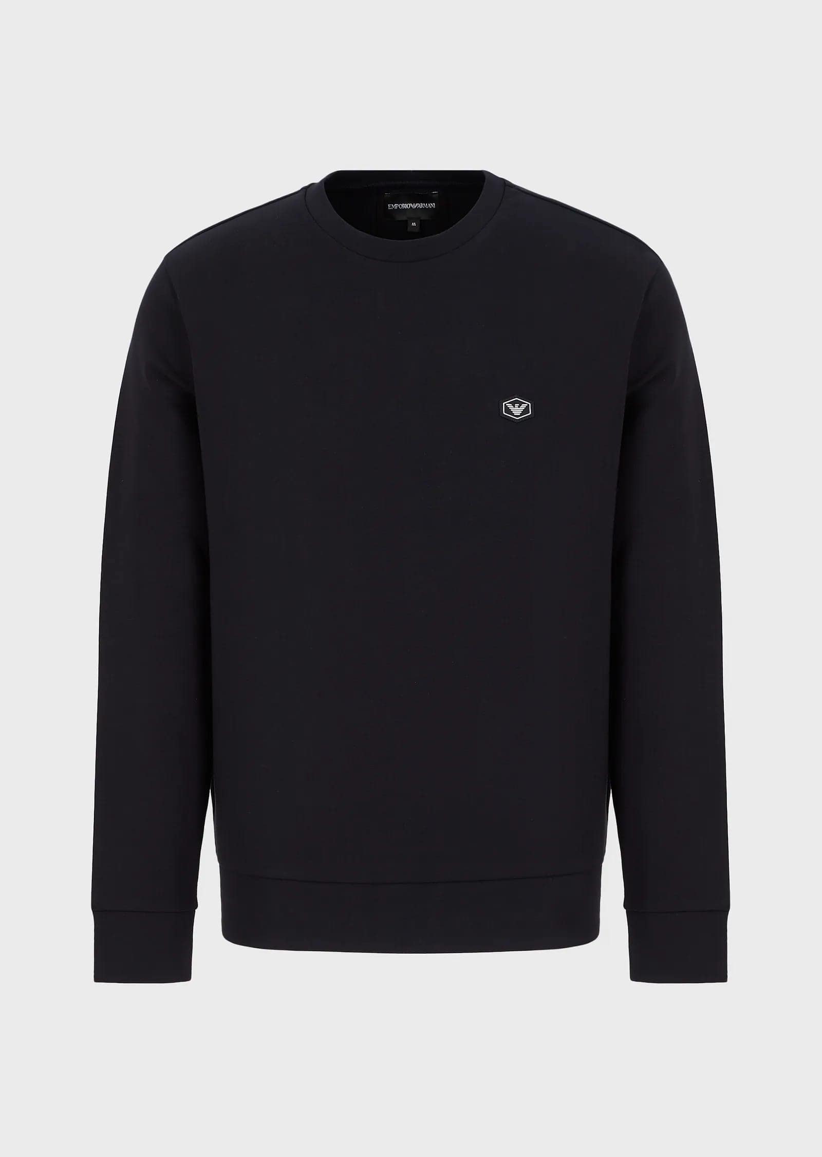 Double-Jersey Sweatshirt With Micro Logo Patch