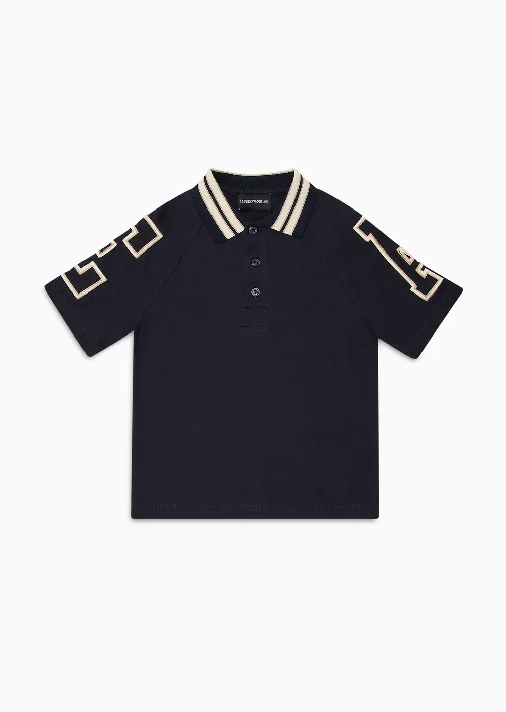 Kids Comfort-Fit Jersey Polo Shirt With Oversized Ea Embroidery
