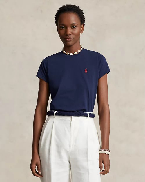 Cotton Jersey Crewneck T-Shirt