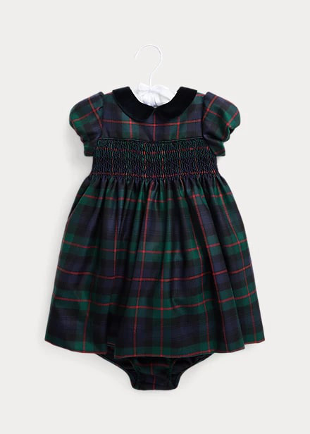 Polo Ralph Lauren Scottish Wool Dress With Culottes