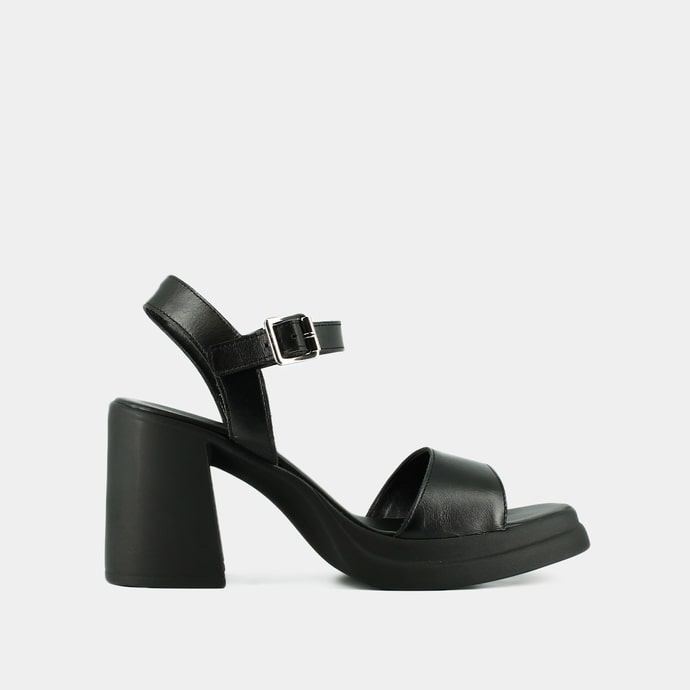 Paris Open-Toed Sandals With Thick Heels
