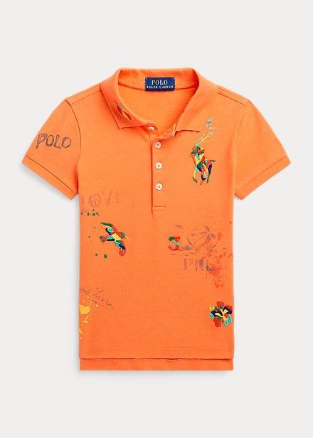 Polo Ralph Lauren Stretch Mesh Graphic Polo Shirt