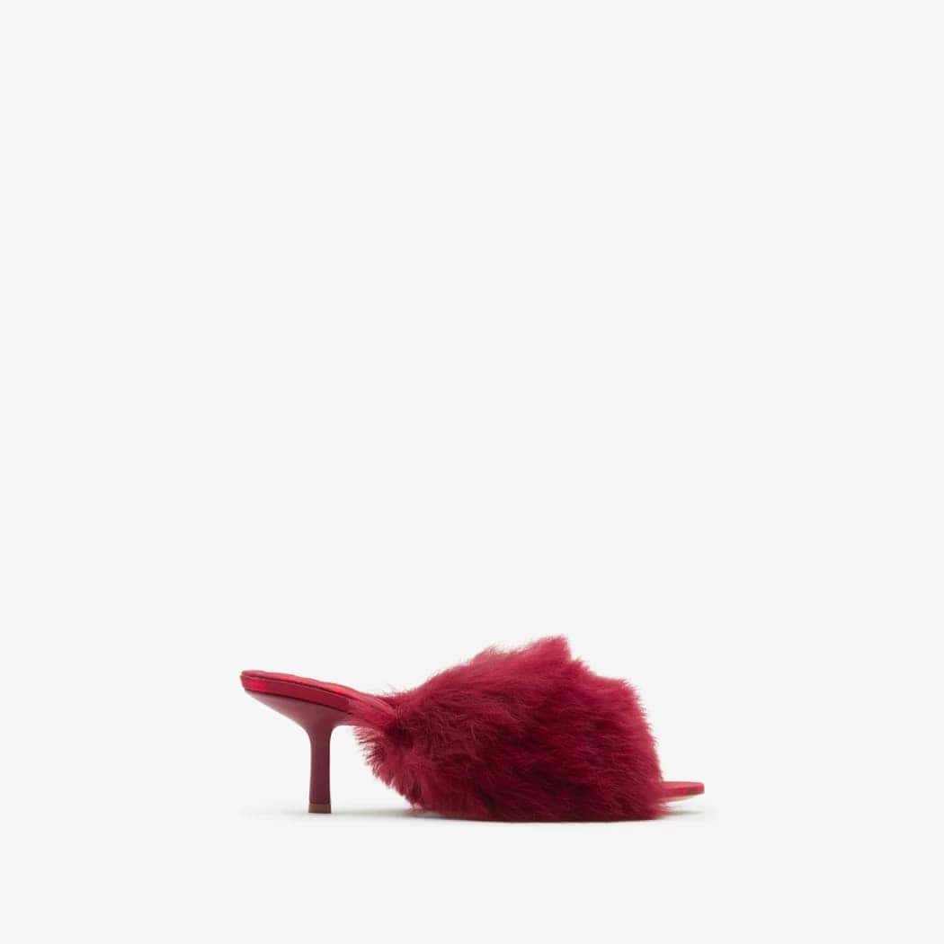 Shearling Minnie Mules