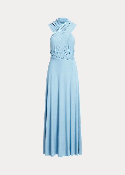 Polo Ralph Lauren Wrap-Around Jersey Cocktail Dress