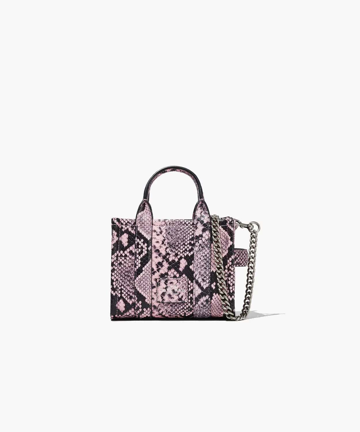 The Snake-Embossed Micro Tote Bag
