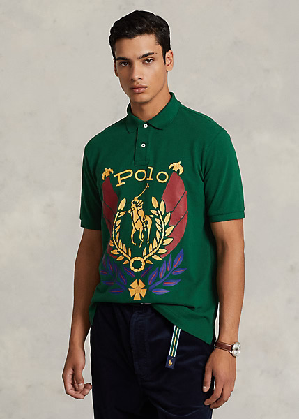 Polo Ralph Lauren Classic Fit Uni Crest Mesh Polo Shirt, view 2