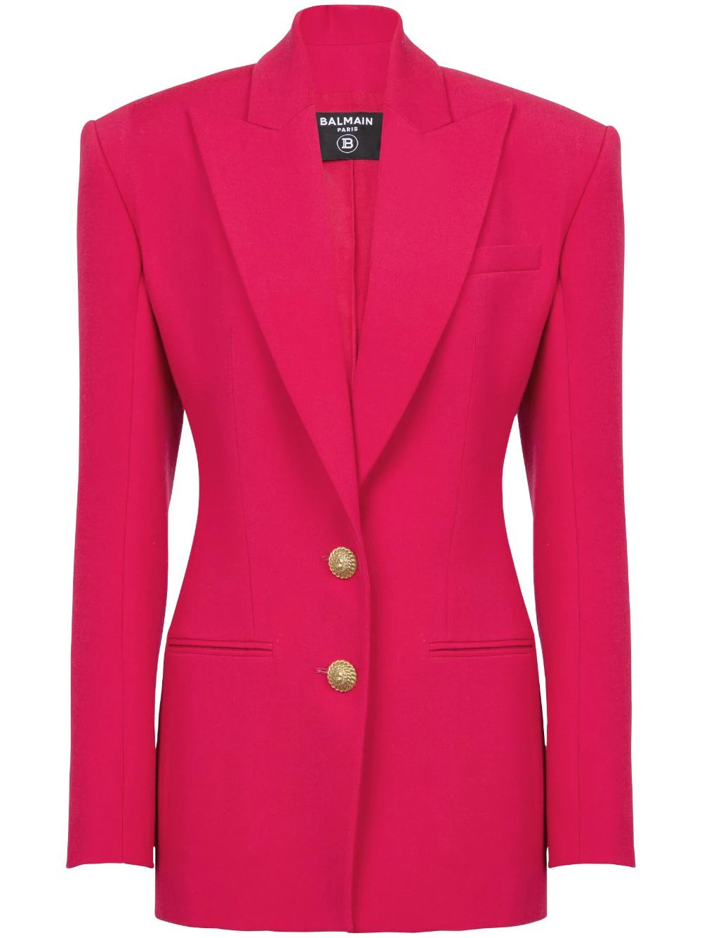 Balmain 2-Button Cinched-Waist Jacket