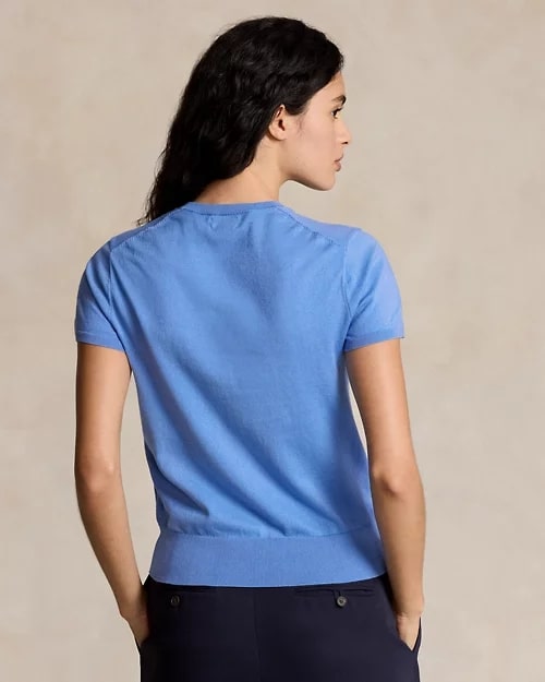 Polo Ralph Lauren Cotton-Blend Short-Sleeve Jumper, view 3
