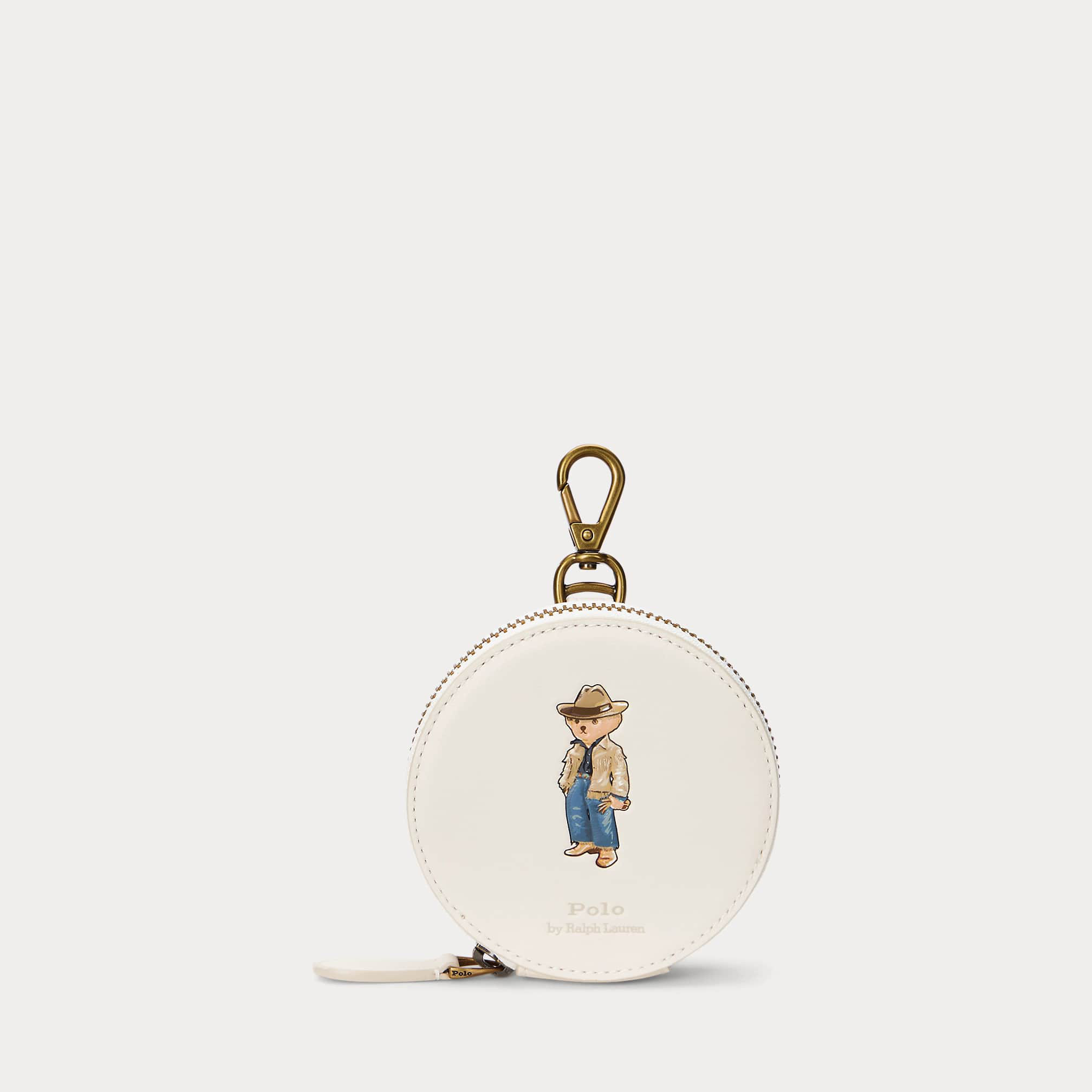 Polo Bear Leather Coin Pouch