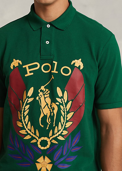 Polo Ralph Lauren Classic Fit Uni Crest Mesh Polo Shirt, view 3