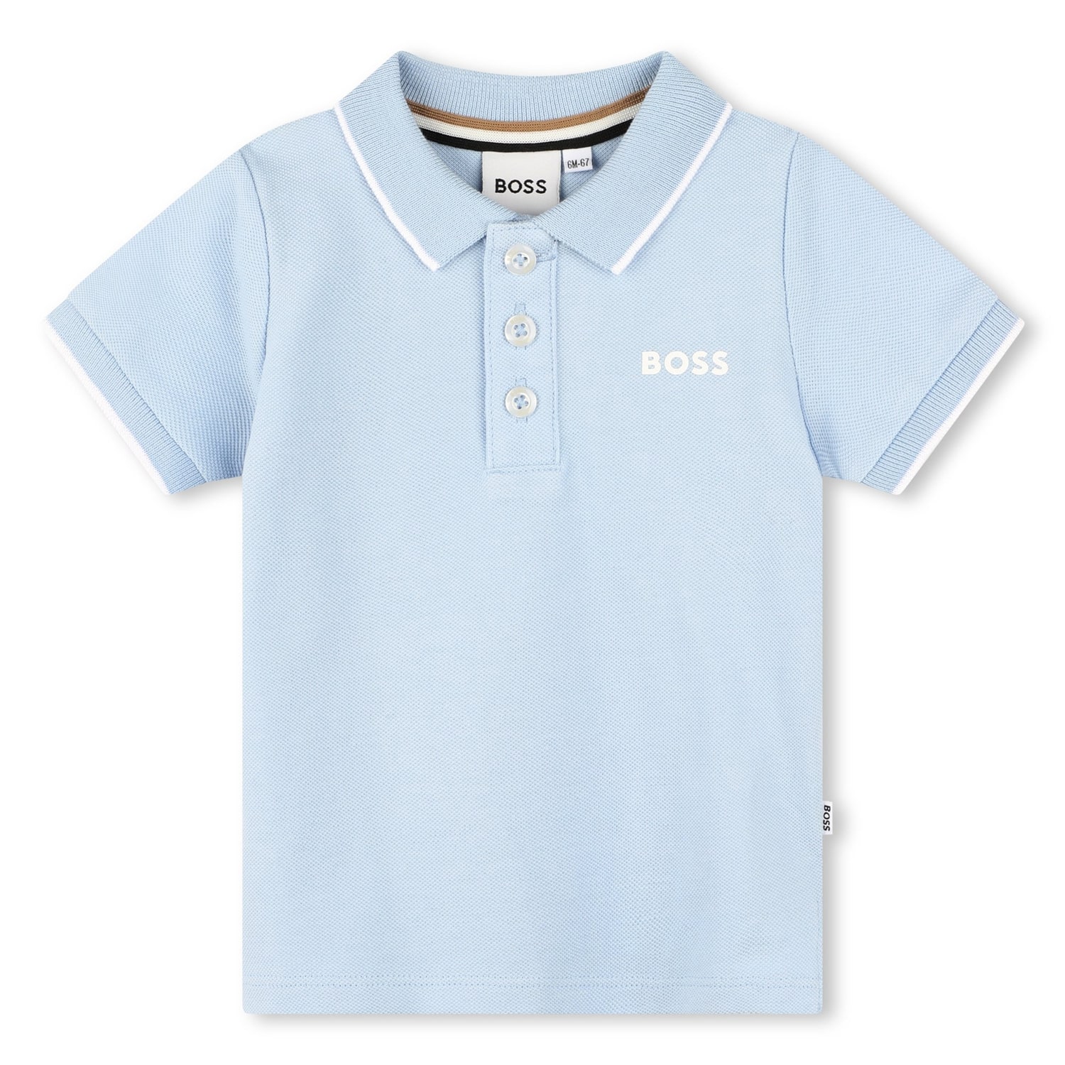 Kids Kids' Cotton-Piqué Polo Shirt With Logo And Stripes