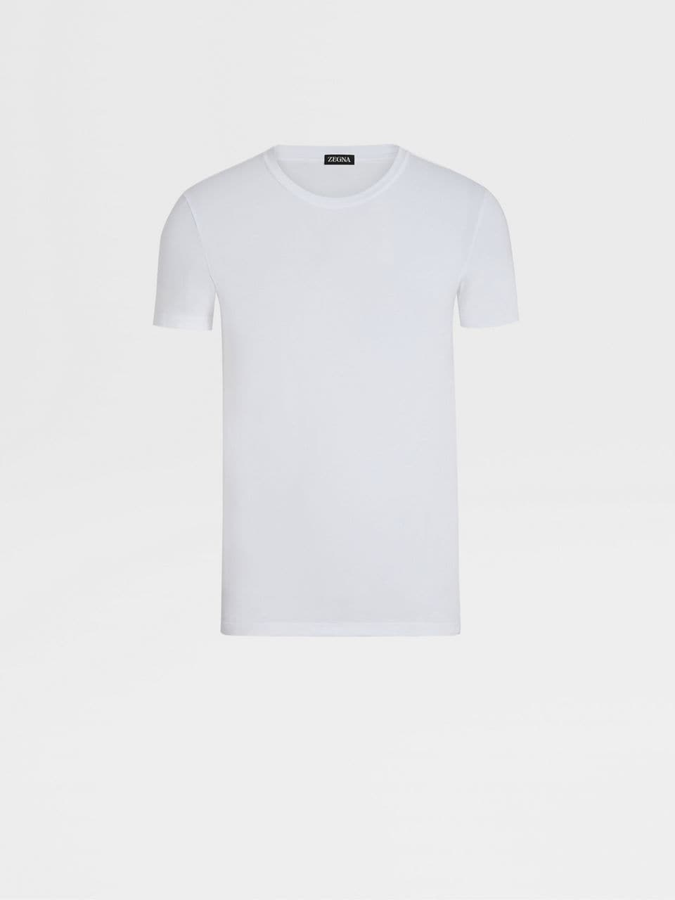 White Stretch Cotton T-Shirt