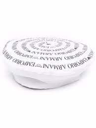 logo-print slip-on beret