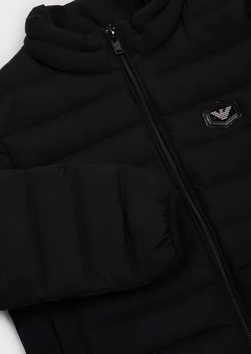 Kids Quilted-Nylon Puffer Jacket With Recycled Down And Full-Length Zip, view 2