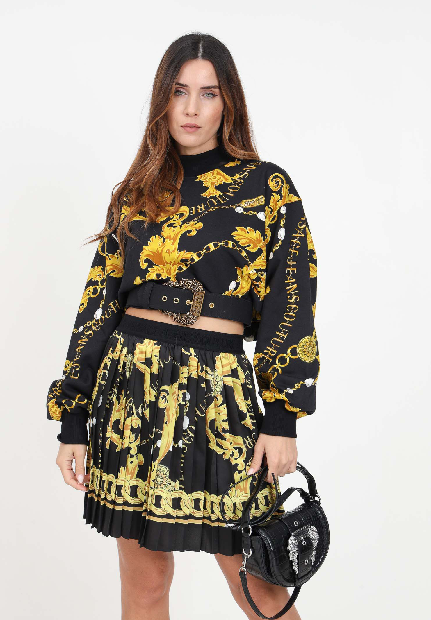 Sweatshirt With Chain Print