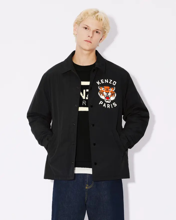 'Kenzo Lucky Tiger' Quilted Coach Jacket, view 2