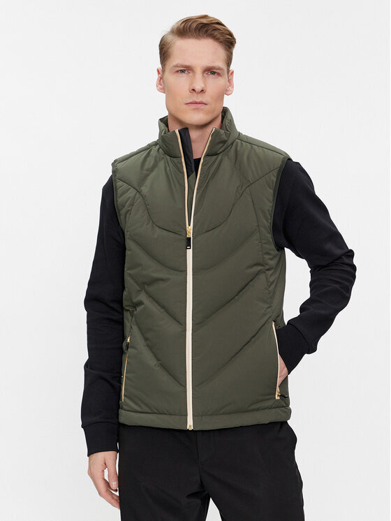 Water-Repellent Regular-Fit Vest With Feather Padding