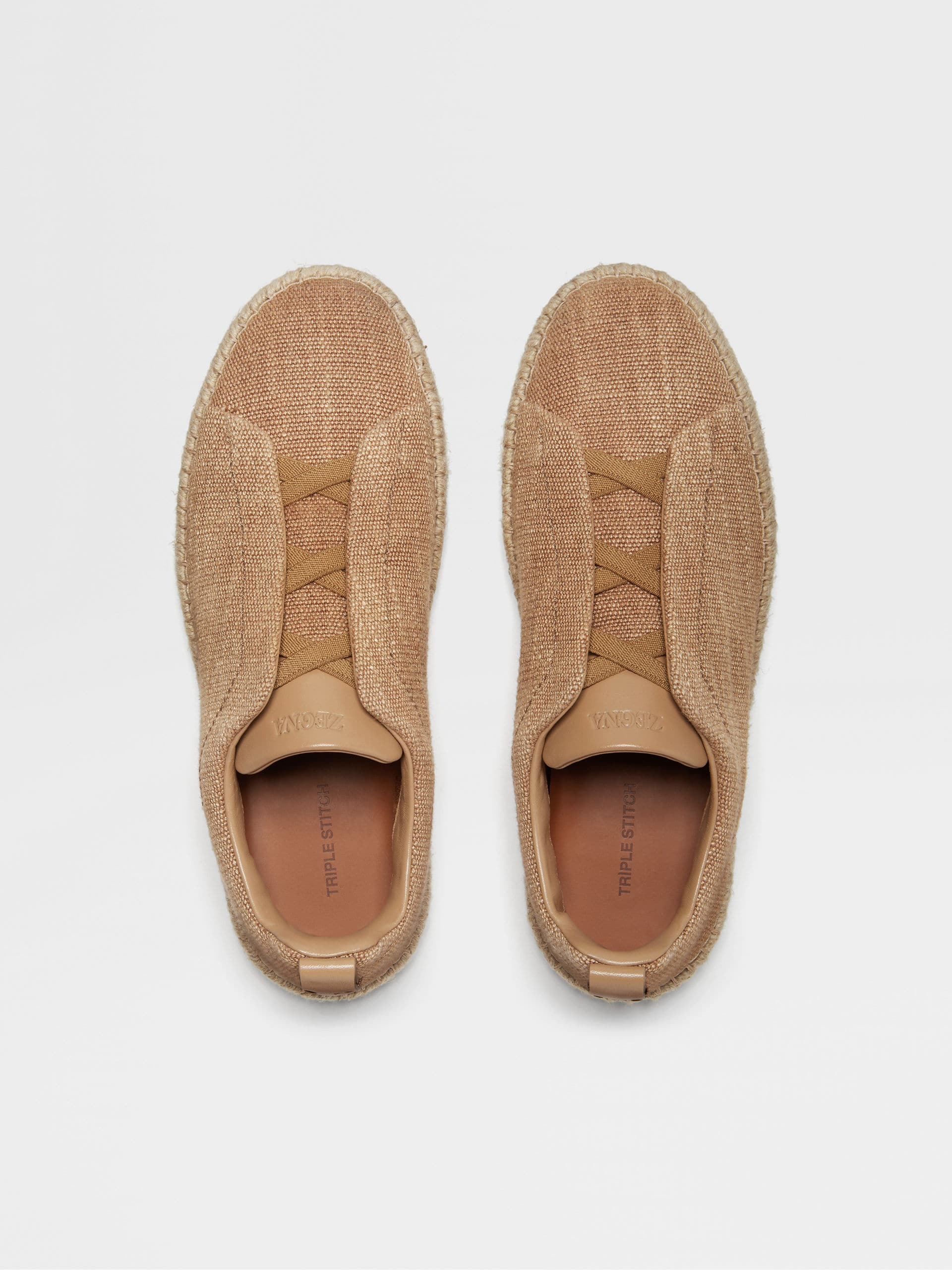 Linen Blend Triple Stitch™ Espadrilles, view 5
